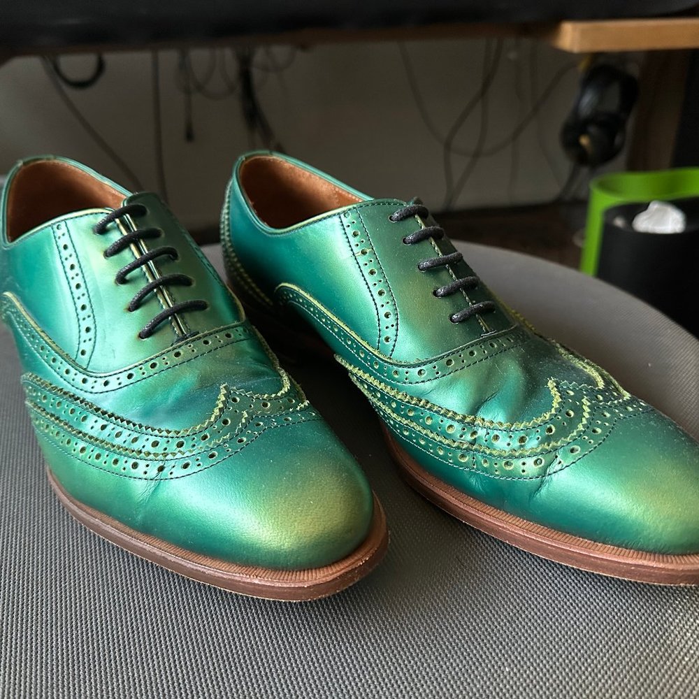 Fluevogs - Brandenburg in shiny green!